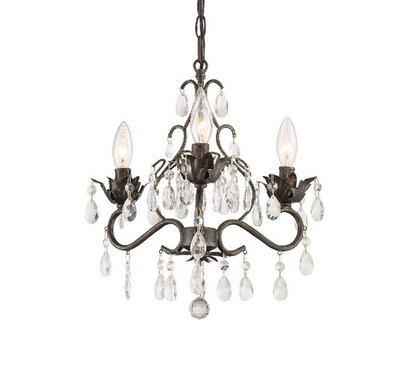 Crystorama Lighting Group 4534-CL-MWP Paris Market 3 Light 13''W - Bronze