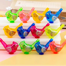 30Pcs Colorful Mini Bird Plastic Water Whistles Noise Maker Toys for Kids Birthd