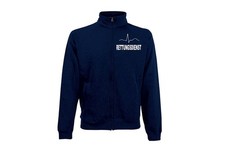 Bluza ratunkowa niebieska kolor nadruku biały z linią EKG