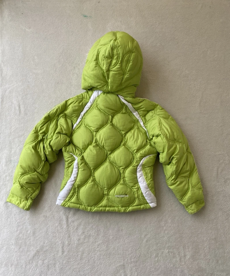 Chaqueta con Capucha Obermeyer Juvenil Talla 16 y Pantalones Florales Talla 14 Forrados de Piel Capucha Verde Foto 3 de 4