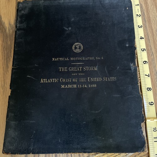 The Great Storm of the Atlantic 1888 Vintage