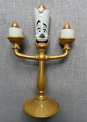 Walt Disney Beauty & The Beast Singing Lumiere Candlestick Candle Figure Toy