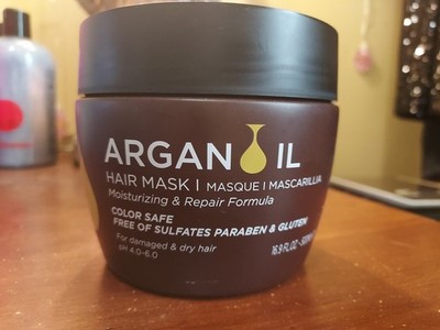 LUSETA Argan Oil Hair Mask Moisturizing and Repair 16.9 fl oz New Sealed