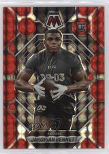 2023 Panini Mosaic Rookies Red Mosaic Prizm Jakorian Bennett #327 13c4