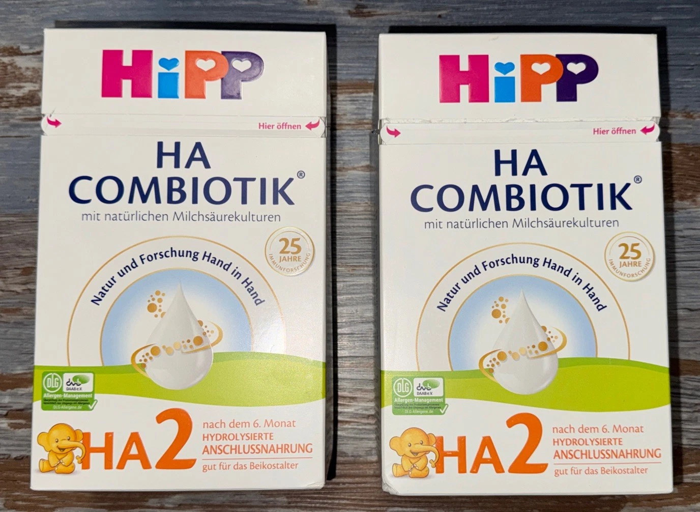 2 Boxes HiPP Baby HA 2 Combiotik Hydrolyzed 600g