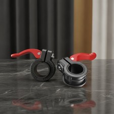 Adjustable 1-Inch Barbell Clips - Quick Release Locking Weight Clamps Pair