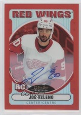 2021-22 O-Pee-Chee Platinum Retro Rainbow Red Rookies Joe Veleno #R-81 Auto 17nu