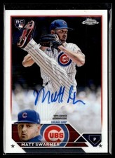 2023 TOPPS CHROME ROOKIE AUTO MATT SWARMER CUBS