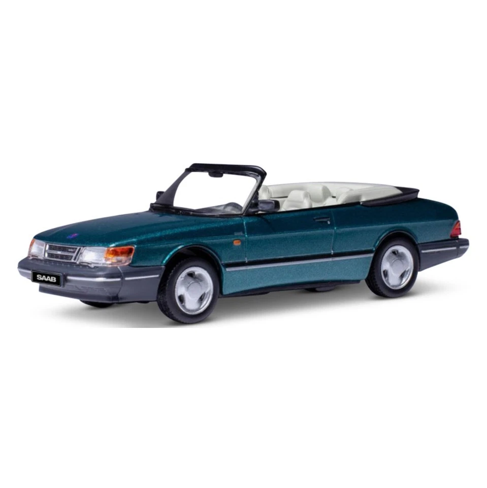 SAAB 900 CONVERTIBLE METALLIC GREEN - IXO 1:43 SCALE MODEL - Image 4 of 4
