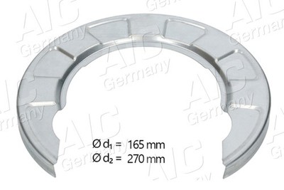 SPRITZBLECH ANKERBLECH HINTERACHSE LINKS ODER RECHTS FÜR HYUNDAI - AIC 71406