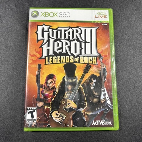 Guitar Hero III: Legends of Rock (Microsoft Xbox 360, 2007) Brand new sealed