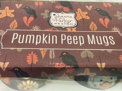 Johanna Parker Design Pumpkin Peep Jumbo Becher Vogelscheuchen Junge Mädchen Herbst Halloween - Bild 4 von 5
