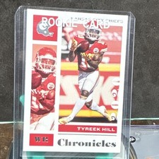 2020 Panini Chronicles - Tyreek Hill #48 Kansas City Chiefs Rookie Football Card. rookie card picture