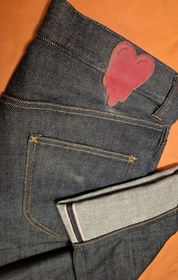 EMOTIONALLY UNAVAILABLE RAW DENIM JAPAN A.FOUR SELVEDGE SMALL 30-31  NWOT! $450
