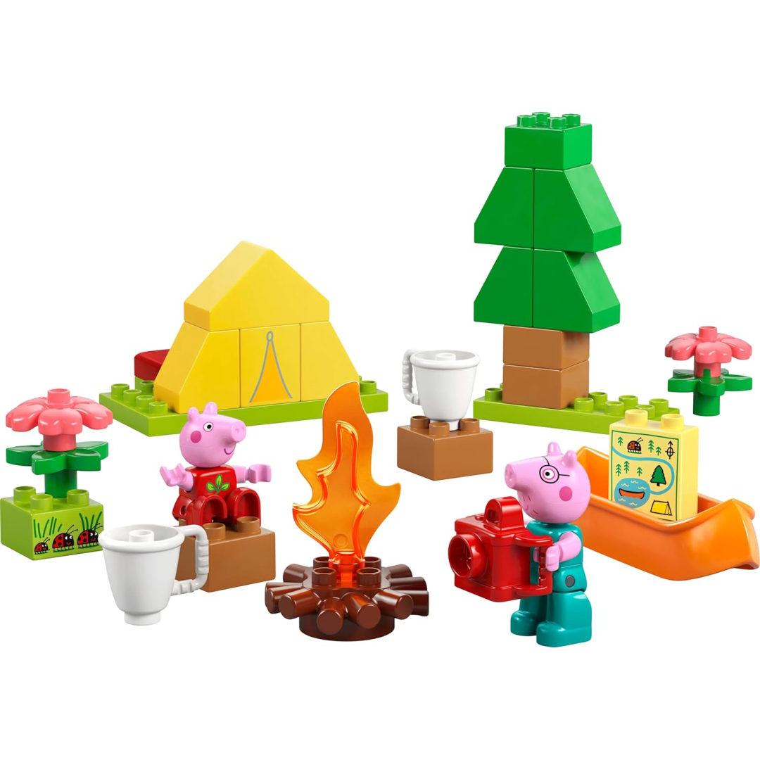 Lego Duplo 10452 Peppa Pig Camping Trip Play Playset Preschool Building Set Toy
