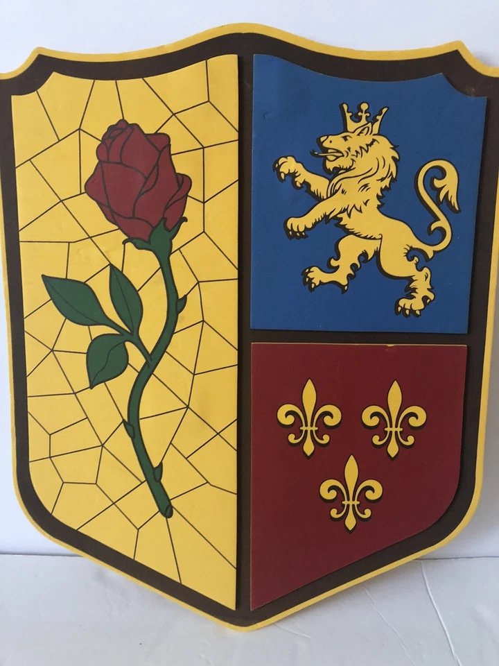 Disney Belleza y Bestia Espuma Cosplay Escudo Disfraz Vestir 19” X 5” Foto 4 de 4