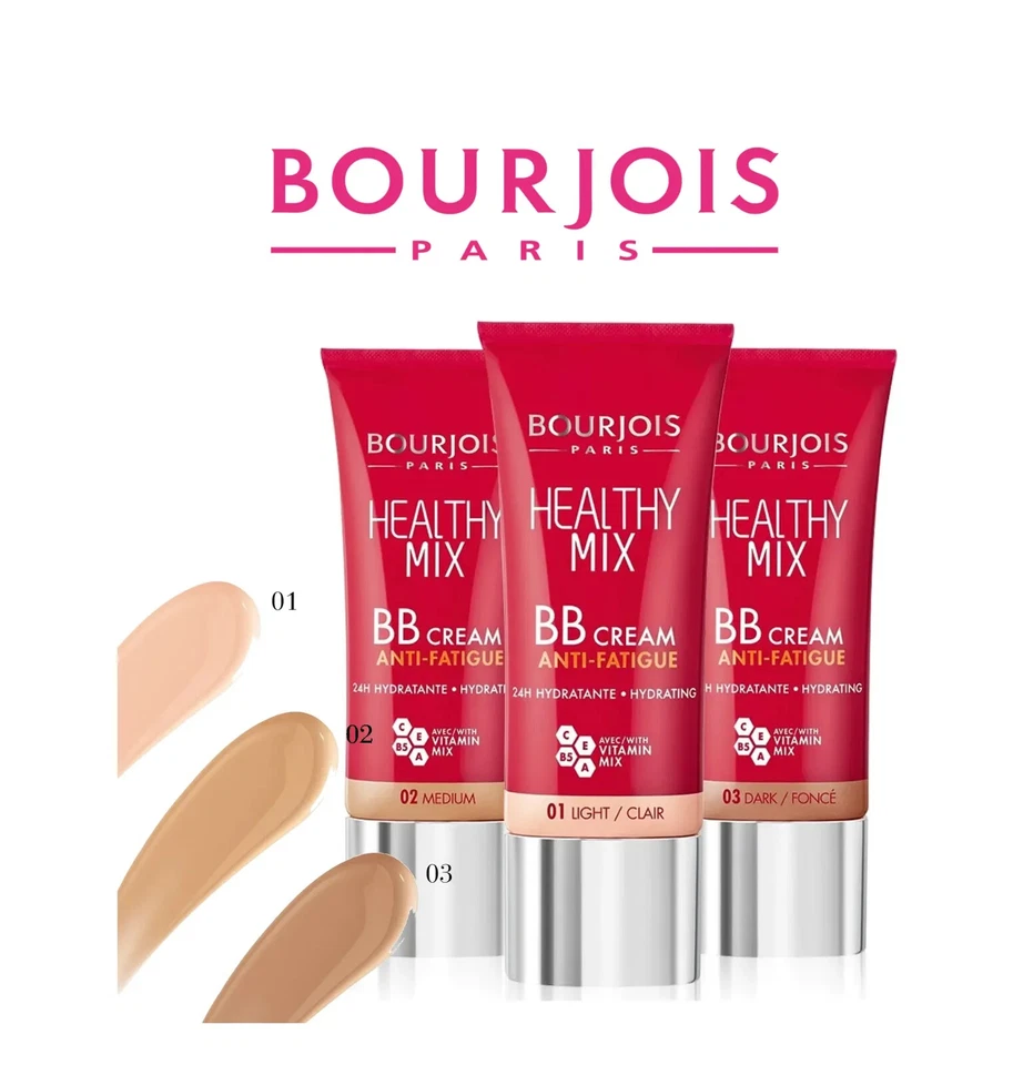 Bourjois Healthy Mix BB Creme 30ml Anti-Müdigkeit & Feuchtigkeitseffekt *SCHATTEN WÄHLEN*