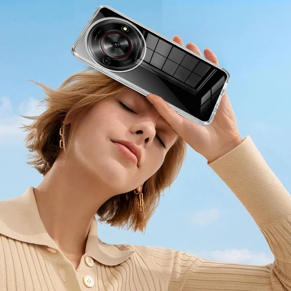 CUSTODIA SLIM BACK COVER CASE per ZTE BLADE A75  5G + PELLICOLA VETRO TEMPERATO - Immagine 4 di 4