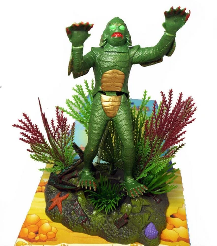 7" Creature From The Black Lagoon for Aquarium Fish Tank Air Driven Decoration