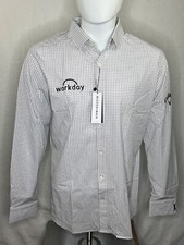 Mizzen Main Leeward Button Shirt Mens Size Large White NWT 138 Trim Fit