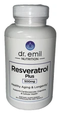 Dr. Emil Resveratrol Plus Dietary Supplement - 500 mg - 60 Capsules