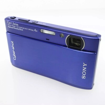 実写美⭕️【動作確認済み】Sony Cyber-shot DSC-TX1 ブルー Sony Cyber ​​Shot DSC-TX1 10.2MP Digital Camera 4x Optical Zoom