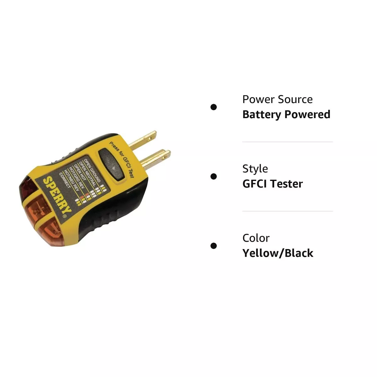 Sperry electrical outlet tester deals