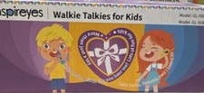 Inspireyes Rechargeable Walkie Talkies 48 Hours Working 2 Miles Blue & Pink