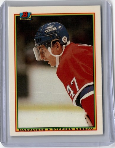 1990 Bowman Tiffany Stephan Lebeau #53 card