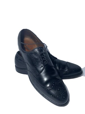 Allen Edmonds Mens Concord Brogue Dress Shoes Black Lace Up Wingtip 12 Allen Edmonds Concord Wingtip Oxfords Brogues Shoes Black  main image 4