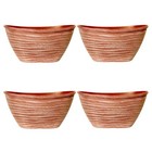 Terracotta Oval Plastic Planter with Rim 51cm Dune Style Lightweight Garden Pot