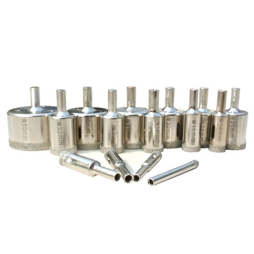 10 Stück Fliesenlochschneider Set Diamantbohrer Diamant Lochsäge für Glas Fliese - Bild 2 von 12