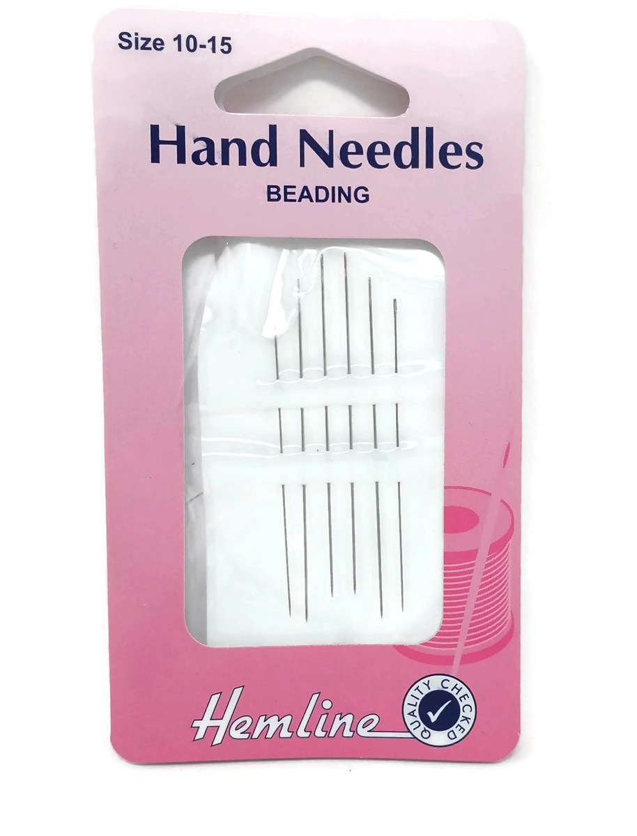 Hemline Hand Sewing Needles: Beading: Size 10-15 Hemline Hand Sewing Needles: Beading: Size 10-15
