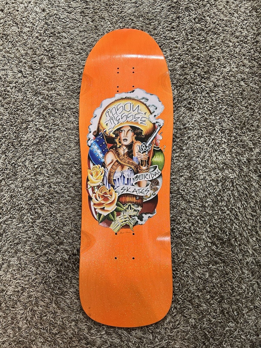 Suicidal Skates Jason Jessee Not Santa Cruz Skateboard Deck Orange