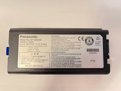 Genuine CF-VZSU29 Battery Panasonic ToughBook TUFF CF29 Lab top Lab Tob Military