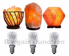 6 Pack Himalayan Salt Lamp Bulb Screw Pygmy Light Bulbs Set Clear Glass 15W E14