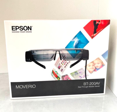 EPSON MOVERIO BT-200AV Smart Glasses AR Display WLAN Bluetooth Neu aus Japan
