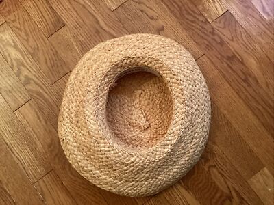 Helen Kaminski 100% Raffia Hat Sunhat Wide Brim Handmade  display picture 1