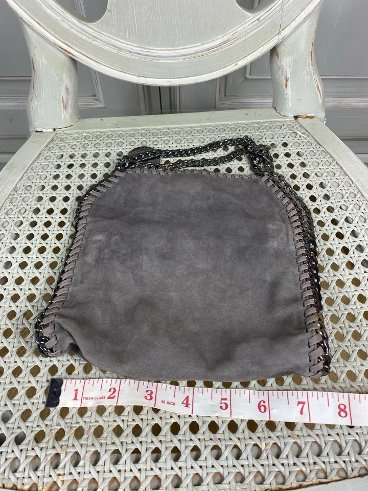 Stella McCartney falabella fold over grey tote bag - Image 4 of 4