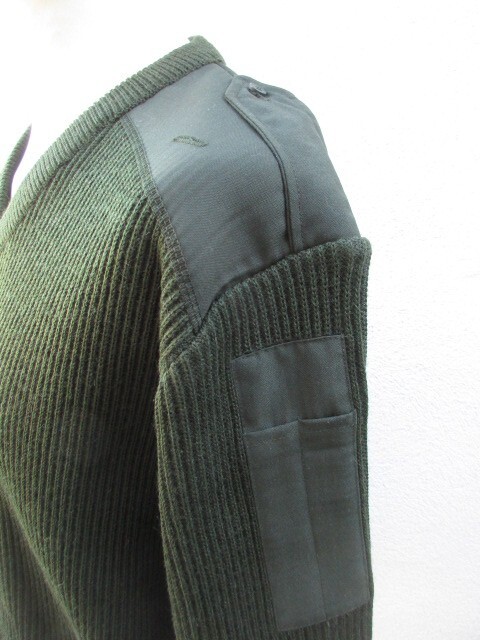 Pull Homme Militaire Type Saint James Vert - Taille L - Occasion Très Bon état