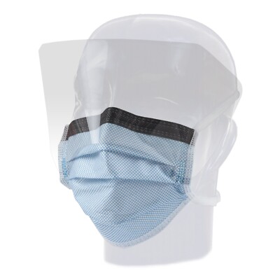 Precept FluidGard 160 Anti-Fog Surgical Mask Level 3 + Shield Box of 25 # 15330