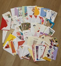 Huge Lot of Various Themed Assorted Greeting Birthday Xmas Seasonal W/ Envelopes