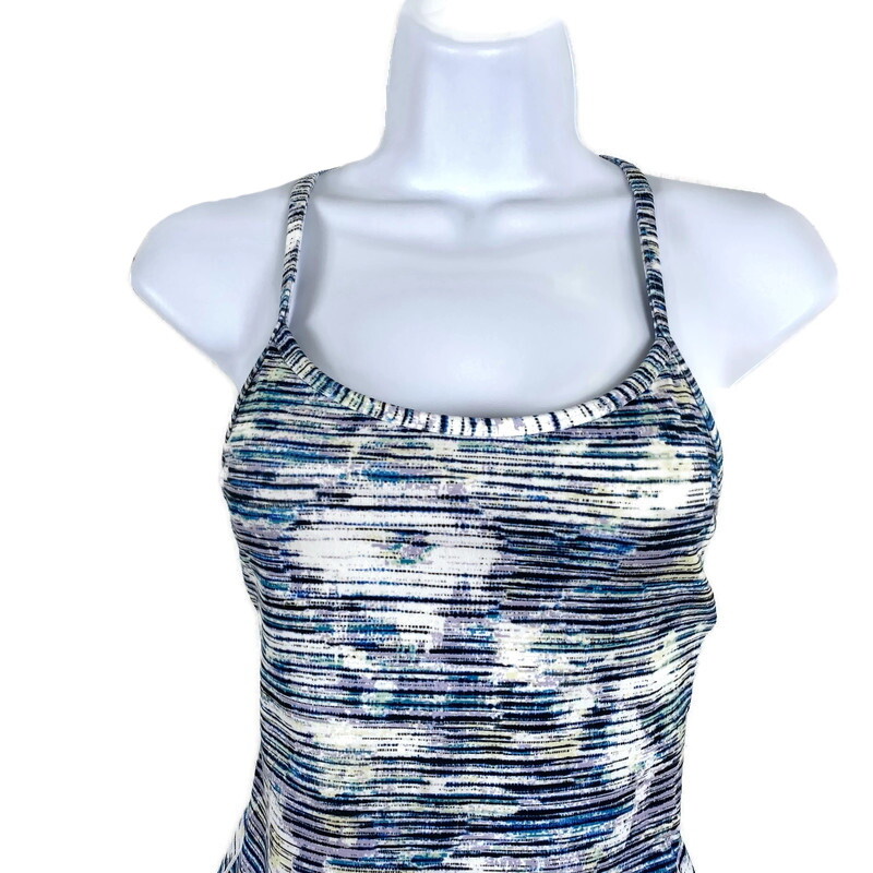 Lululemon Power Y Tank Top Size 4 Blurry Belle Multi White L1632 eBay