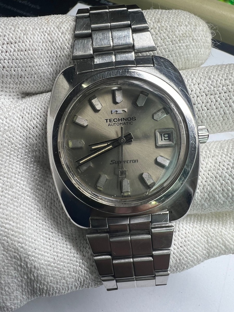 Technos supercron 21 Jewels date autometic 36.6 mm ss cal 1862/63