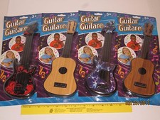 "GET TWO" Toy Guitars 11" w/4 Strings - Pretend Play/Toddlers, Acoustic/Electric