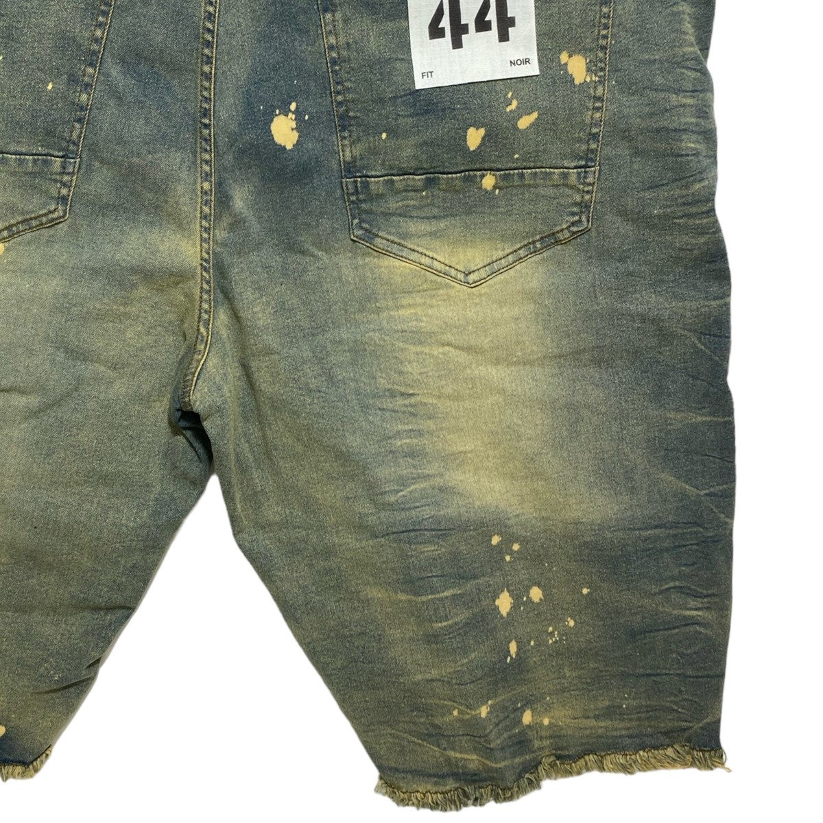 【HI FI FNK】Jeff Destroyed Bermuda Denim P018-FSZB423-