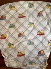Vintage GARFIELD Cat TWIN Fitted BED SHEET JIM DAVIS 1978 MADE IN USA