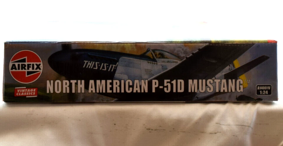 Avión modelo Airfix vintage norteamericano P-51D Mustang escala 1:24 A14001V Foto 4 de 4
