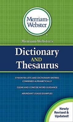 Merriam-Webster's Dictionary and Thesaurus, New Edition, (Mass-Marke - VERY GOOD