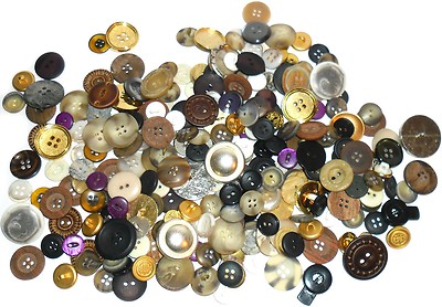 ZUFÄLLIGER MIX VERSCHIEDENE VINTAGE KNÖPFE, ALLE VERSCHIEDENEN FORMEN, FARBEN, GRÖSSEN, KUNST BM12